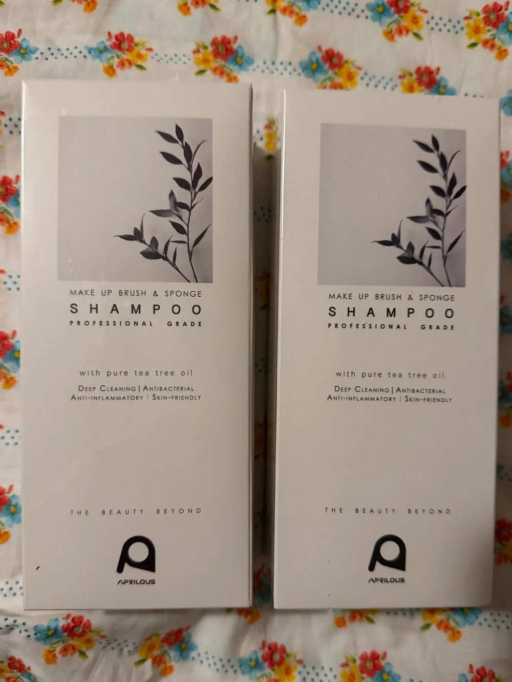 💜Bundle of 2 Aprelous Makeup Brush & Sponge Shampoo Tea Tree Oil Quick Cleaning